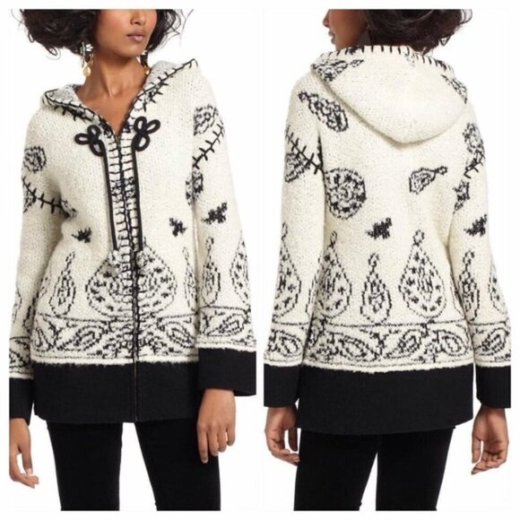 Anthropologie Sleeping On Snow Kajsa Hoodie Sweater Small - Picture 1 of 6